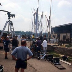 Dock used for a film set for 