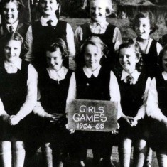 Wivenhoe Primary School  (?) 1954-55.  Girl's Games | Wivenhoe Memories Collection