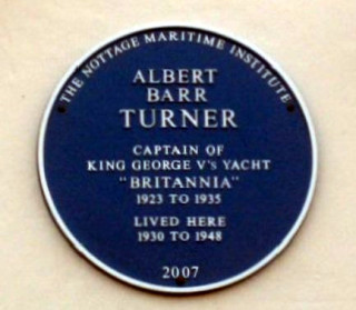 October 2007 - A Blue Plaque in Memory of Captain Albert Turner | Photo Mike Downes