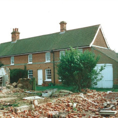 Cross Farm visible after the barns had been demolished | Peter Hill