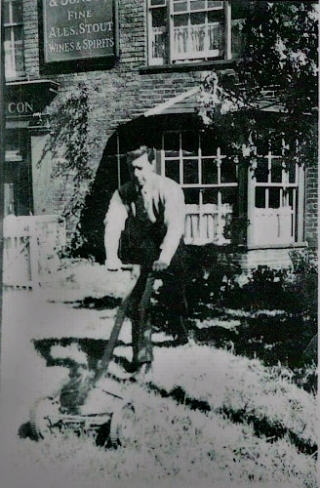 Joe Halliwell, Landlord of The Falcon who also authored a weekly column about Wivenhoe in the Essex County Standard | Helen Douzier nee Halliwell