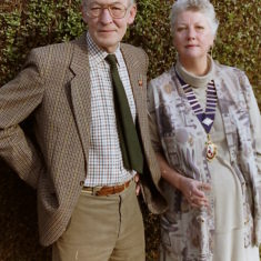 Cllr Bob Richardson, former Wivenhoe Town Mayor and a former Chairman of WAGA with Cllr Jan Richardson, Town Mayor of Wivenhoe in 1997 / 98 | Photo by Peter Hill