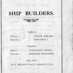 A useful notebook to promote Wivenhoe Shipyard | Scanned copy from the Wivenhoe Memories Collection