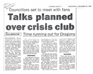 Article in the Gazette on 22nd December 1993