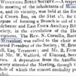 Wivenhoe Bible Society 1813