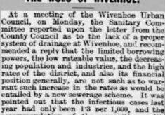The Woes of Wivenhoe 1908