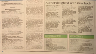 Part 2 of the EADT article 30th July 2011 about the launch of the book written by Jon Wiseman: The story of Wivenhoe Cricket