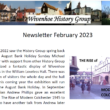 Wivenhoe History Group's Newsletter published February 2023